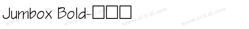 Jumbox Bold字体转换